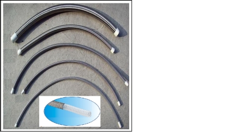 Convoluted PTFE Stainless Steel Braided Hose