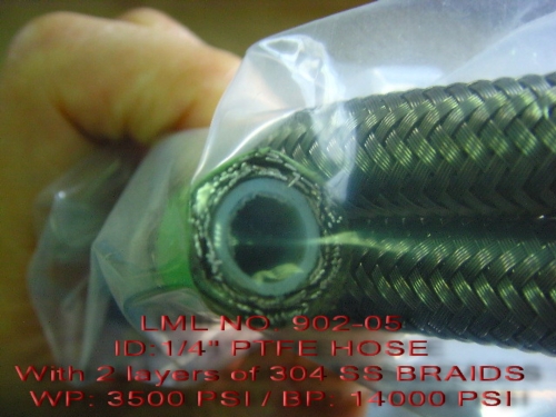 PTFE Double Braided Hose