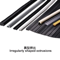 Irregularly shaped extrusions