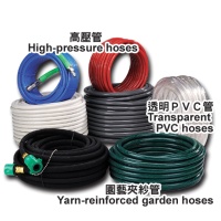High-pressure hoses, Transparent PVC hoses, Yarn-reinforced garden hoses