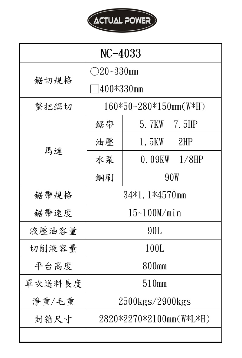 龙门型全自动带锯机