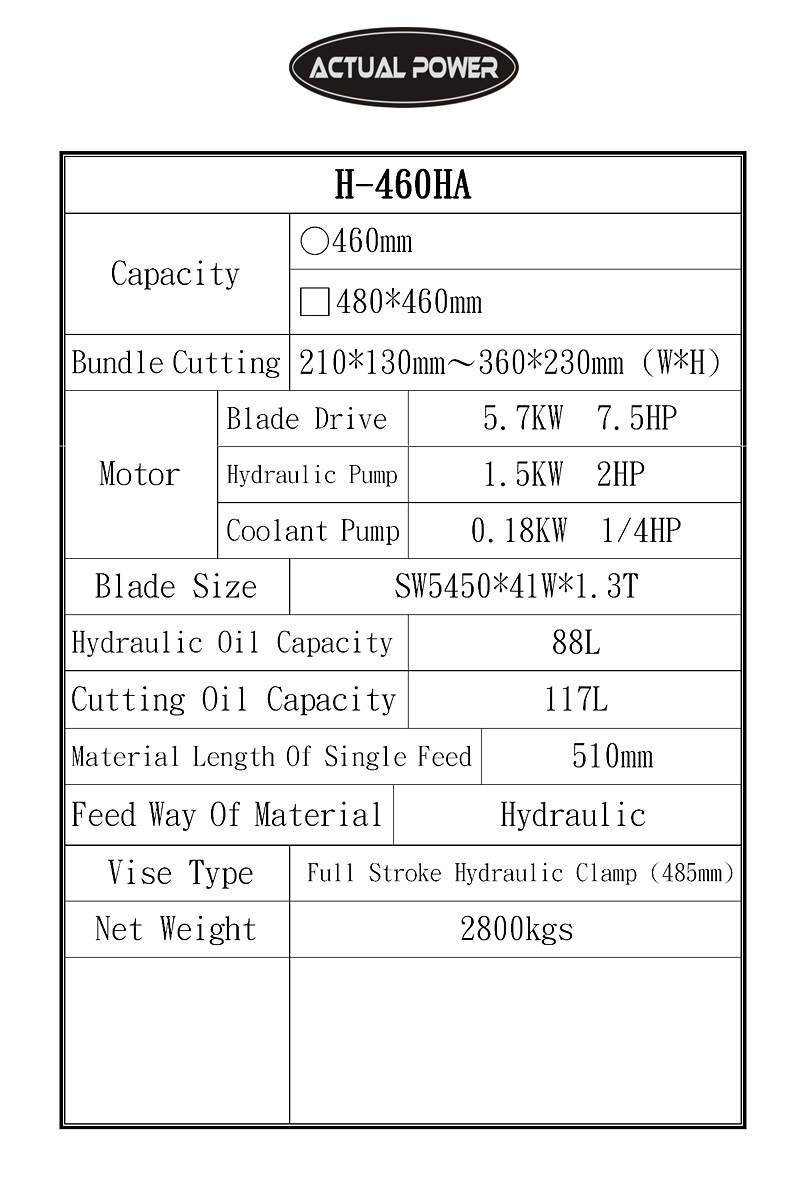 Column Type Fully Automatic Band Saws Machine