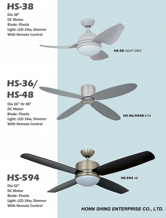 Honn Shing Enterprise Co Ltd Ceiling Fans Ceiling Fan Lights