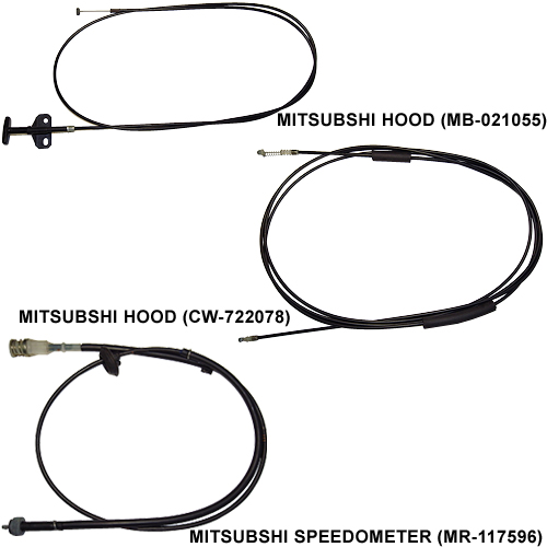MITSUBSHI 吸入導線、擎蓋拉線or油箱蓋拉線or後箱蓋、路碼表線 (Auto Cable)