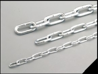 Steel straight link hand chain , welded