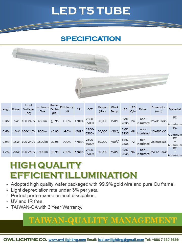 LED T5 TUBE