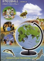 动物图案地球仪
