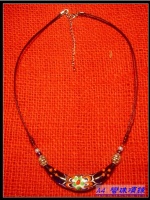 Curved month necklace