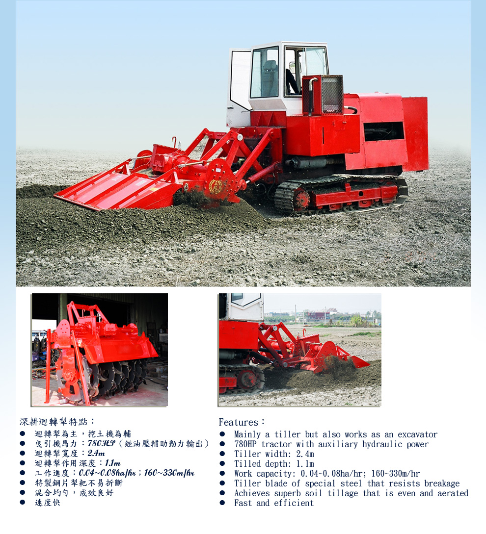 Deep-digging Rotary Harrow