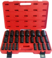 26PC 1/2” Deep Impact 
Socket Set (MM)(HI-VIZ)
CR-MO 12 Point 26PC 1/2” Deep Impact 
Socket Set (MM)(HI-VIZ)
CR-MO 12 Point