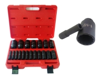 19PC 1/2” Deep Impact 
Socket Set (SAE)(HI-VIZ)
CR-MO 12 Point 19PC 1/2” Deep Impact 
Socket Set (SAE)(HI-VIZ)
CR-MO 12 Point