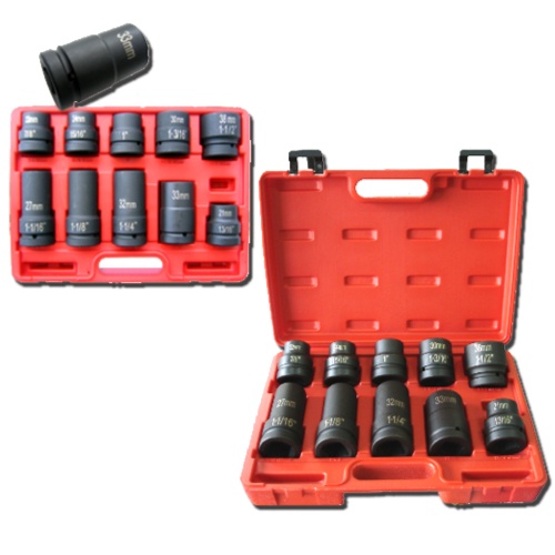 11-pc 1” Dr. Duometric Truck Service Hi-Viz Impact Socket Set CR-MO 11-pc 1” Dr. Duometric Truck Service Hi-Viz Impact Socket Set CR-MO