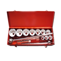 15-pc 1” Dr. Socket Set CR-V (12-point model, metric combination) 15-pc 1” Dr. Socket Set CR-V (12-point model, metric combination)