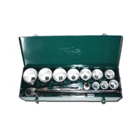 16-pc 1” Dr. Socket Set CR-V  (6-point model, metric combination)