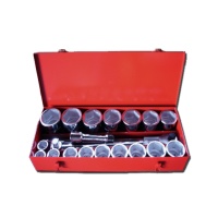 22-pc 1” Dr. Socket Set CR-V  (6-point)