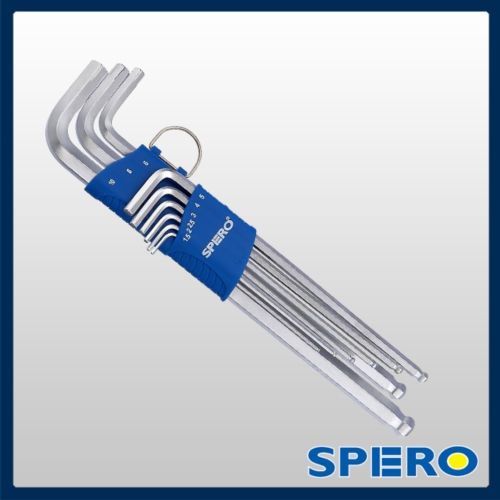 9PC Twistop-Plus Ball Head Hex Key Set - Extra Long Type 9PC Twistop-Plus Ball Head Hex Key Set - Extra Long Type