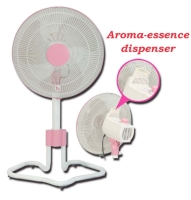 Multipurpose energy-efficient floor fan w/aroma dispenser
