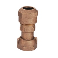 Bronze Water Service Fitting with Nut