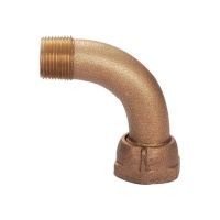 Bronze Curved Fitting with Nut