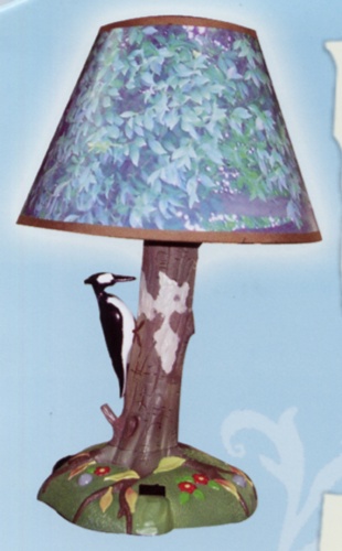 Woodpecker animated lamp