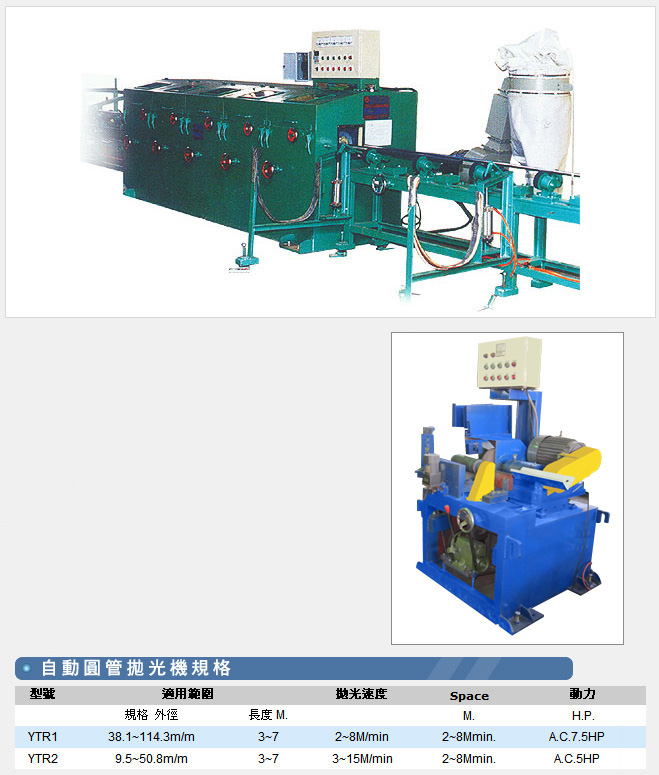 自動圓管拋光機/拋光機