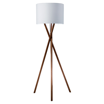 Tripod Wooden Legs Floor Lamps, What Size Lampshade For Floor Lamp
