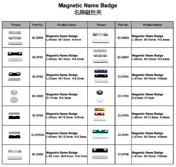Magnetic Name Badge