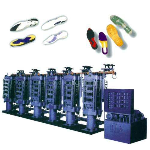 EVA Moulded Wedge (Phylon) Hyd. Cooling & Hot Presses, Column Stype EVA Moulded Wedge (Phylon) Hyd. Cooling & Hot Presses, Column Stype