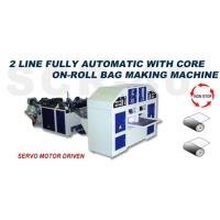 2 Line Fully Automatic with Core On-roll Bag Making Machine