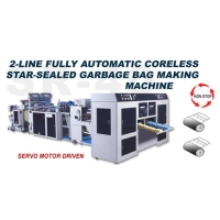 2-line Fully Automatic Coreless Star-sealed Garbage Bag Making Machine