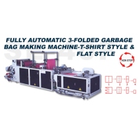 Fully Automatic 3-folded Garbage Bag Making Maching-T-shirt Style & Flat Style