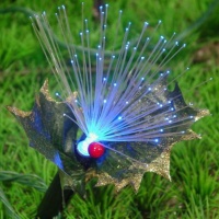 10pcs Optic Fiber with Leaf Light Set