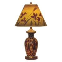Art Glass Table Lamp with Night Light