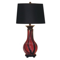 Art Glass Table Lamp with Night Light Art Glass Table Lamp with Night Light