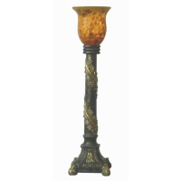 Art Glass Torchiere Table Lamp