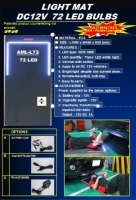 LED LIGHT MAT DC12V  72 LED BULBS LED LIGHT MAT DC12V  72 LED BULBS