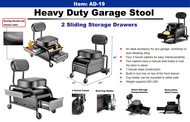 Heavy Duty Garage Stool