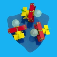 FJ Children Ceiling Mounted Spot Lamp with Three Lamp Holders