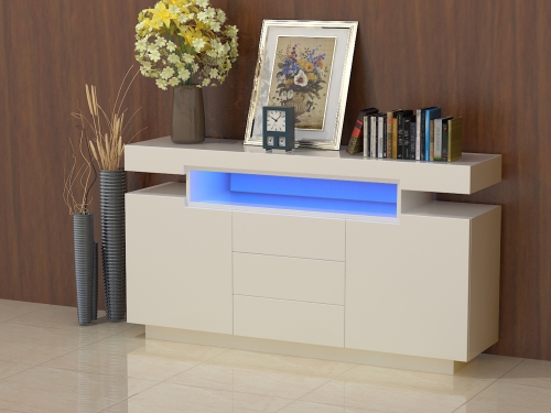CABINET WITH 3DRAWERS&2DOORS W/LED
