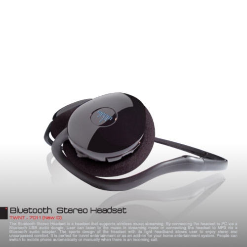Bluetooth Stereo Headset(v2.0+edr)