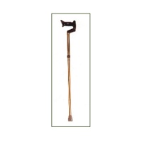 C-hooked bronze-colored cane
