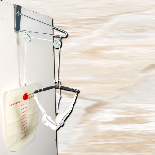 Overdoor cervical traction device