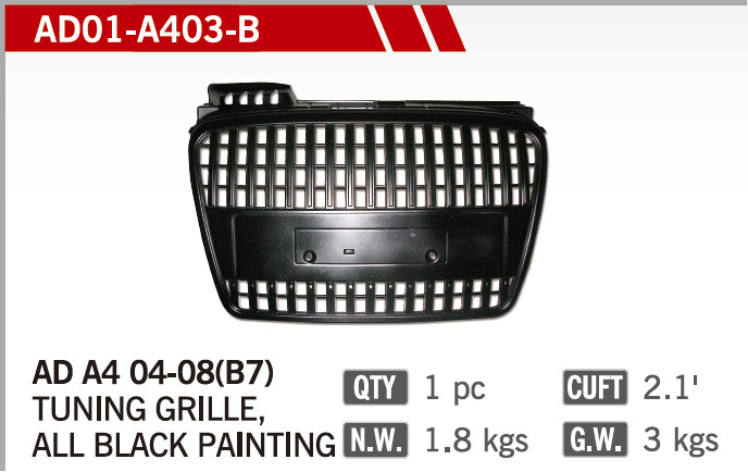 Car Grille for Audi A4-on BALCK