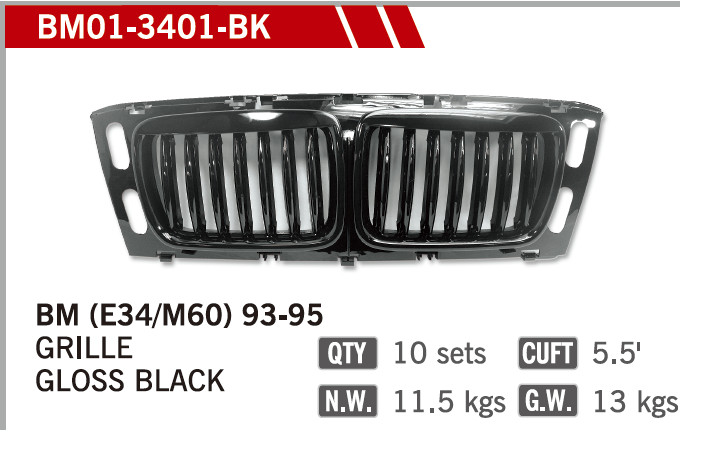 TUNING GRILLE for E34 01-BK