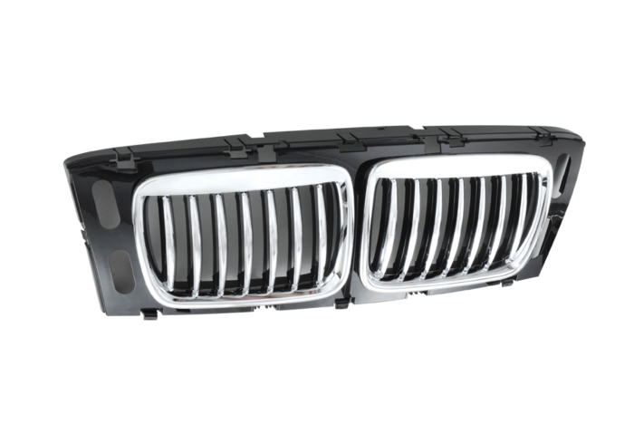 TUNING GRILLE for E34-M60 93-95 chrome + black