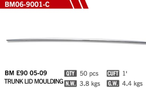 TRUNK LID MOULDING FOR BM E90 05-09