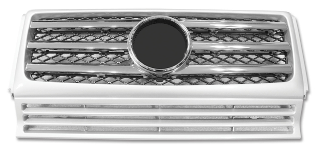 GRILLE FOR BZ G55(SILVER/CHROMED THREE MOULDING/W/MK)(CL-TYPE) GRILLE FOR BZ G55(SILVER/CHROMED THREE MOULDING/W/MK)(CL-TYPE)