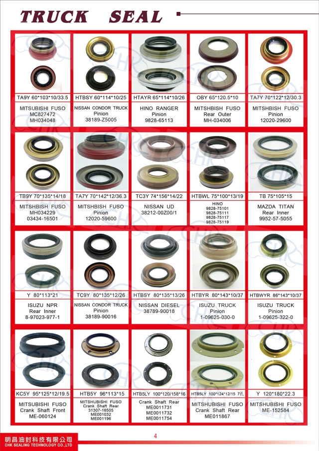 Oil Seals Catalogue Oil Seals Catalogue