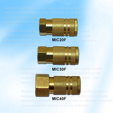 Milton Style Coupler, Female-–MIC Type Milton Style Coupler, Female-–MIC Type