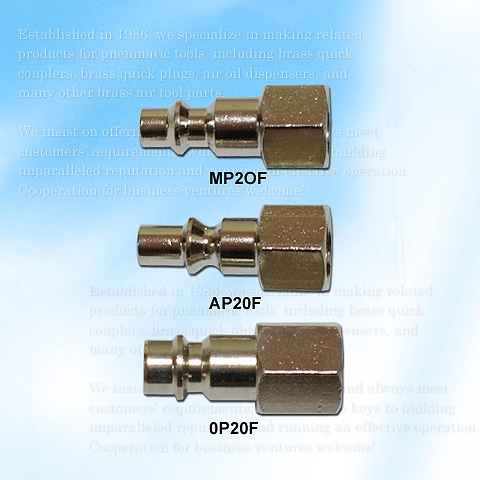 Three Way Style Coupler Fitting Plug, Female Three Way Style Coupler Fitting Plug, Female
